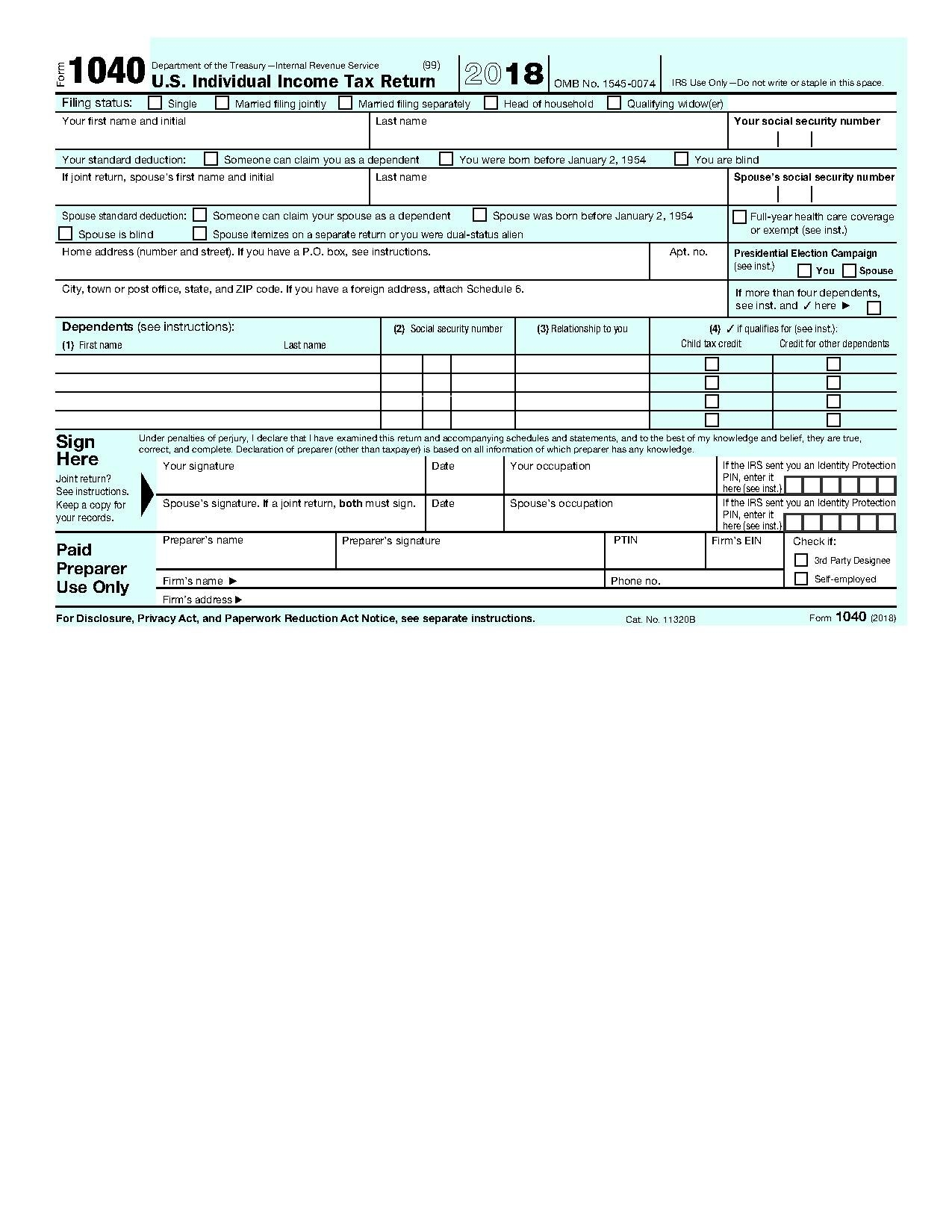 file irs form 1040 2018 pdf wikimedia commons