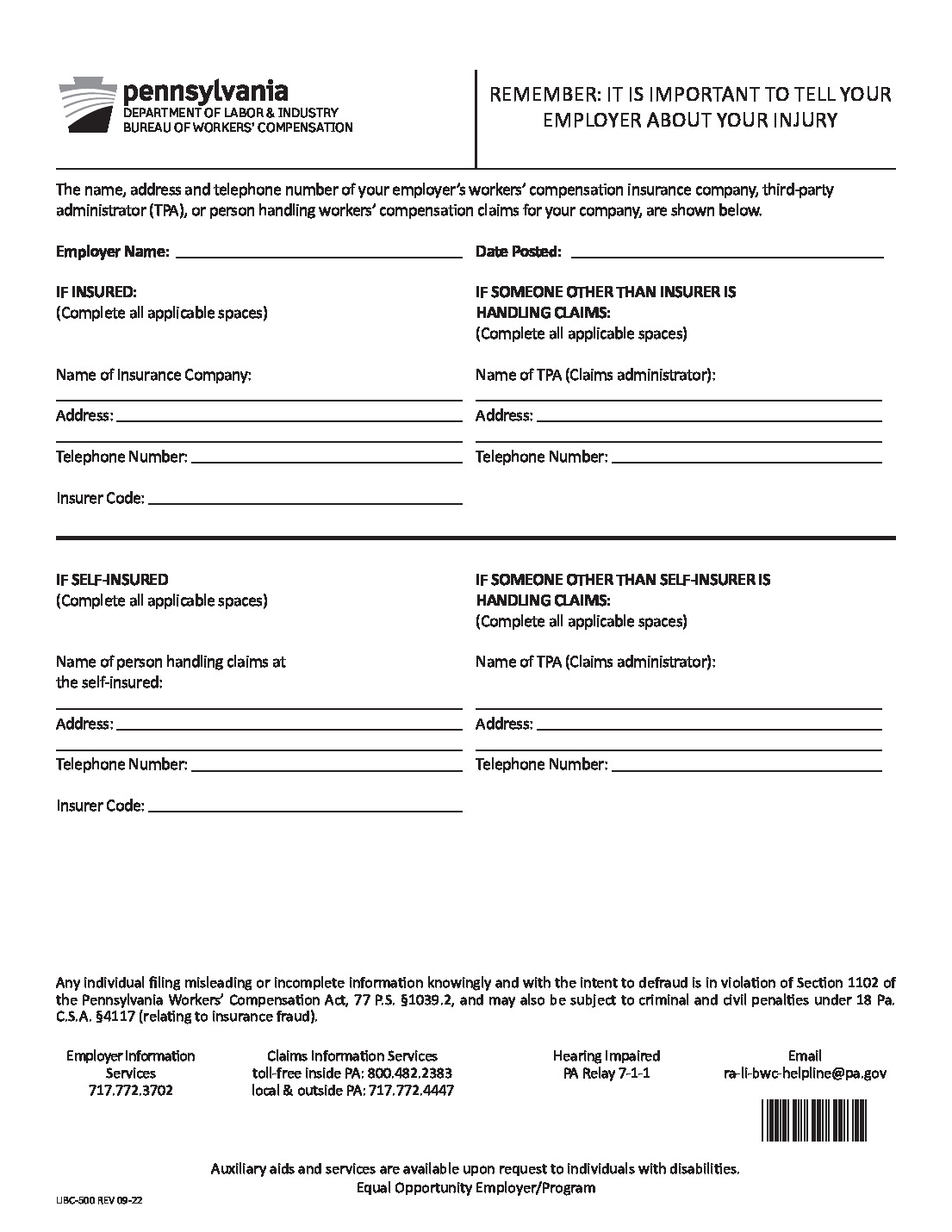 Printable Ga Form 500