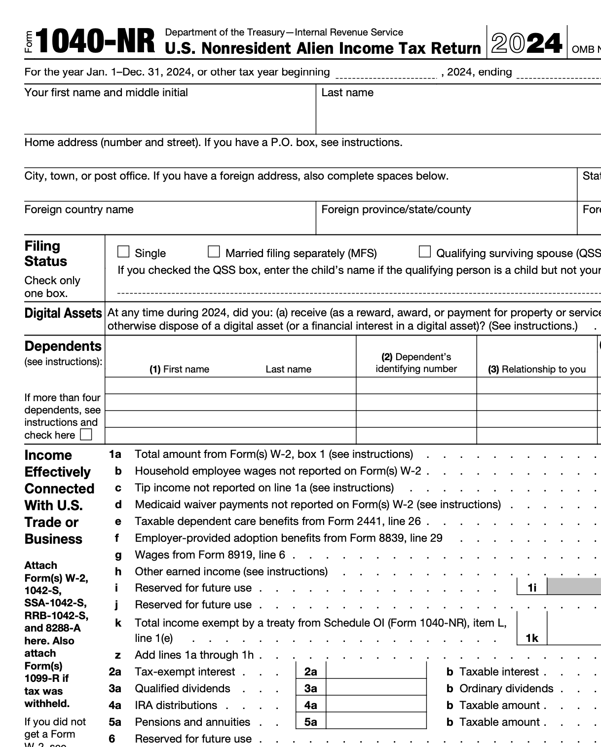 Printable 2016 Form 1040