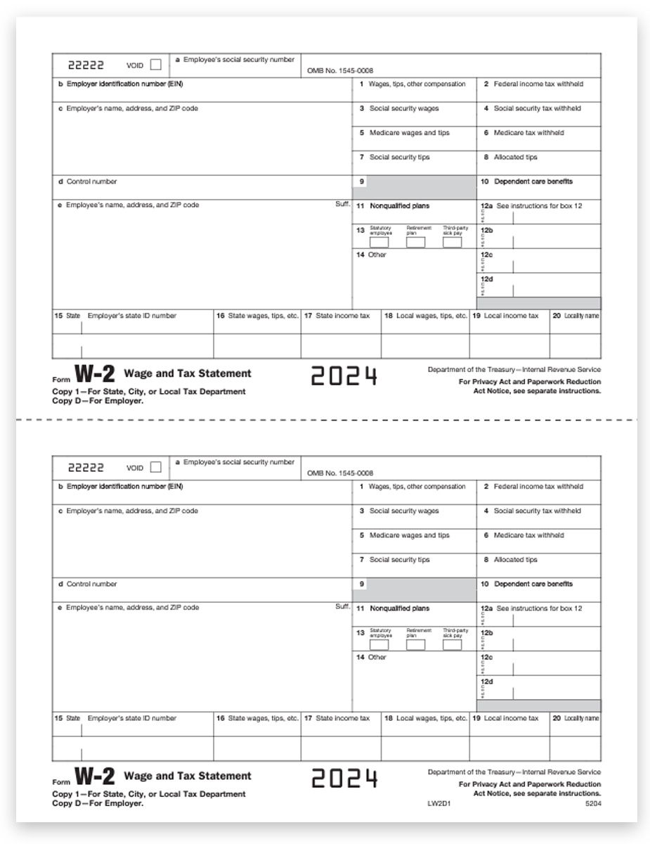 w2 tax forms copy d 1 for employers discounttaxforms